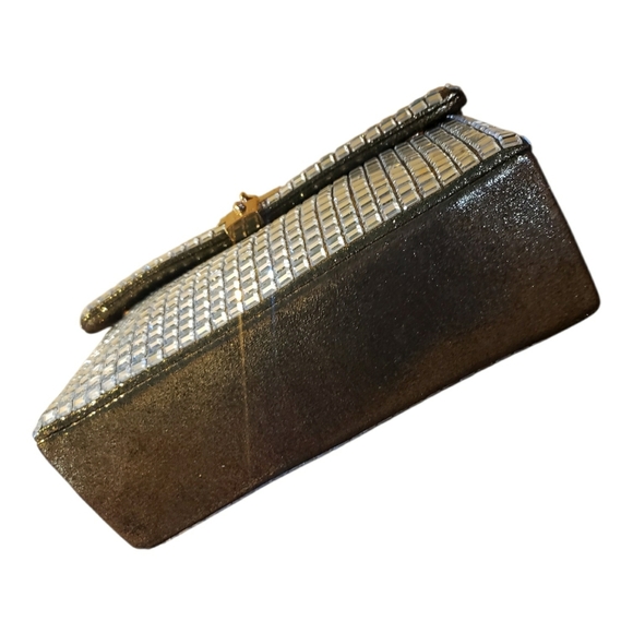 NWT! Kurt Geiger Mirrored Disco Purse w/ Gold Hardware & Dusty - Picture 9 of 12